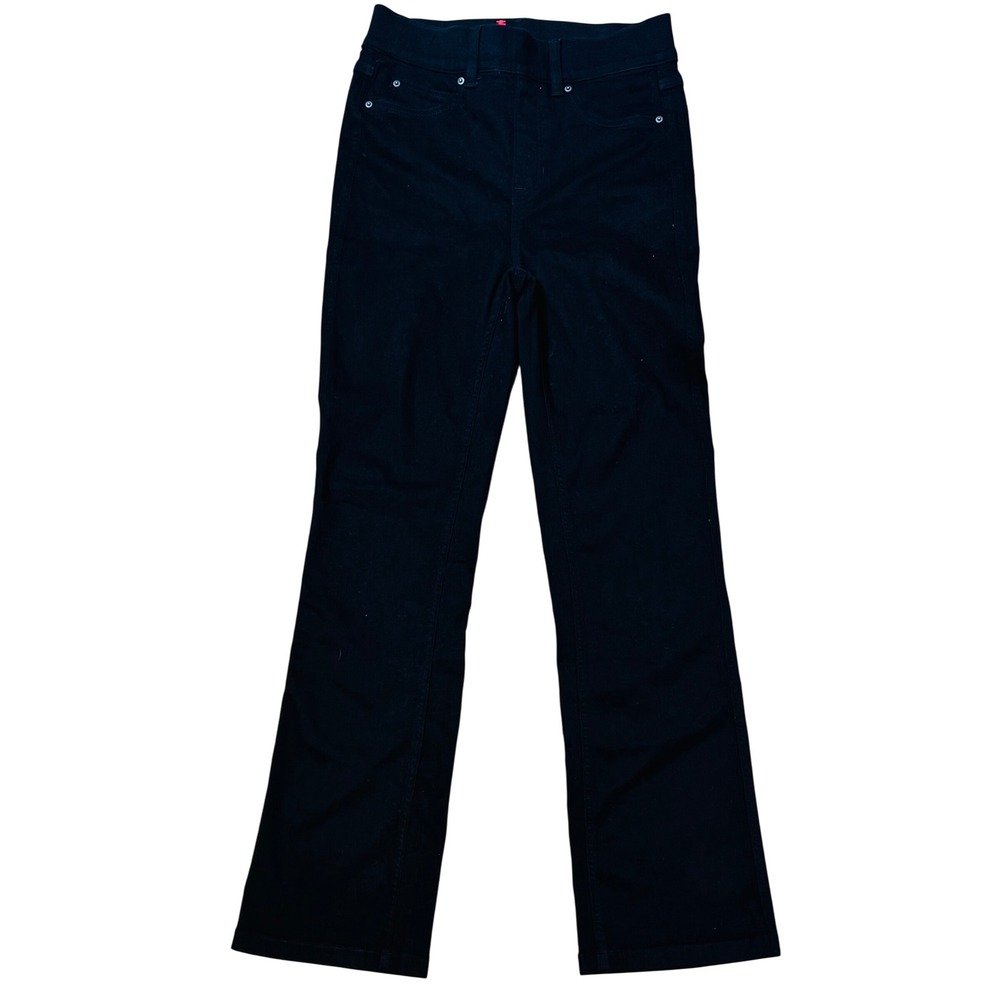 Spanx Flare Jeans Pull On Smoothing Black Women Size Small 26x30